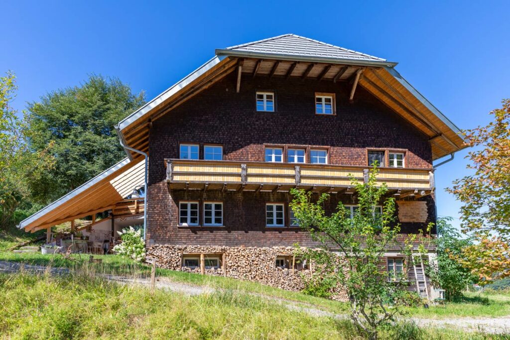 Holzfachwerk Walmdach