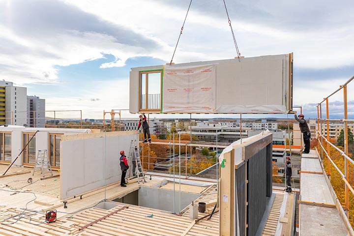 Wohn- und Gewerbebau Holz